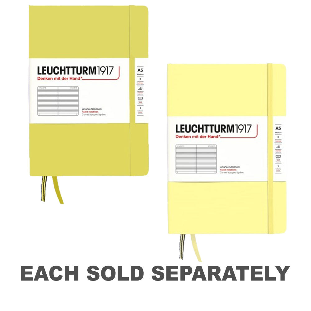 Leuchtturm Hardcover Ruled Notebook A5 (Yellow)