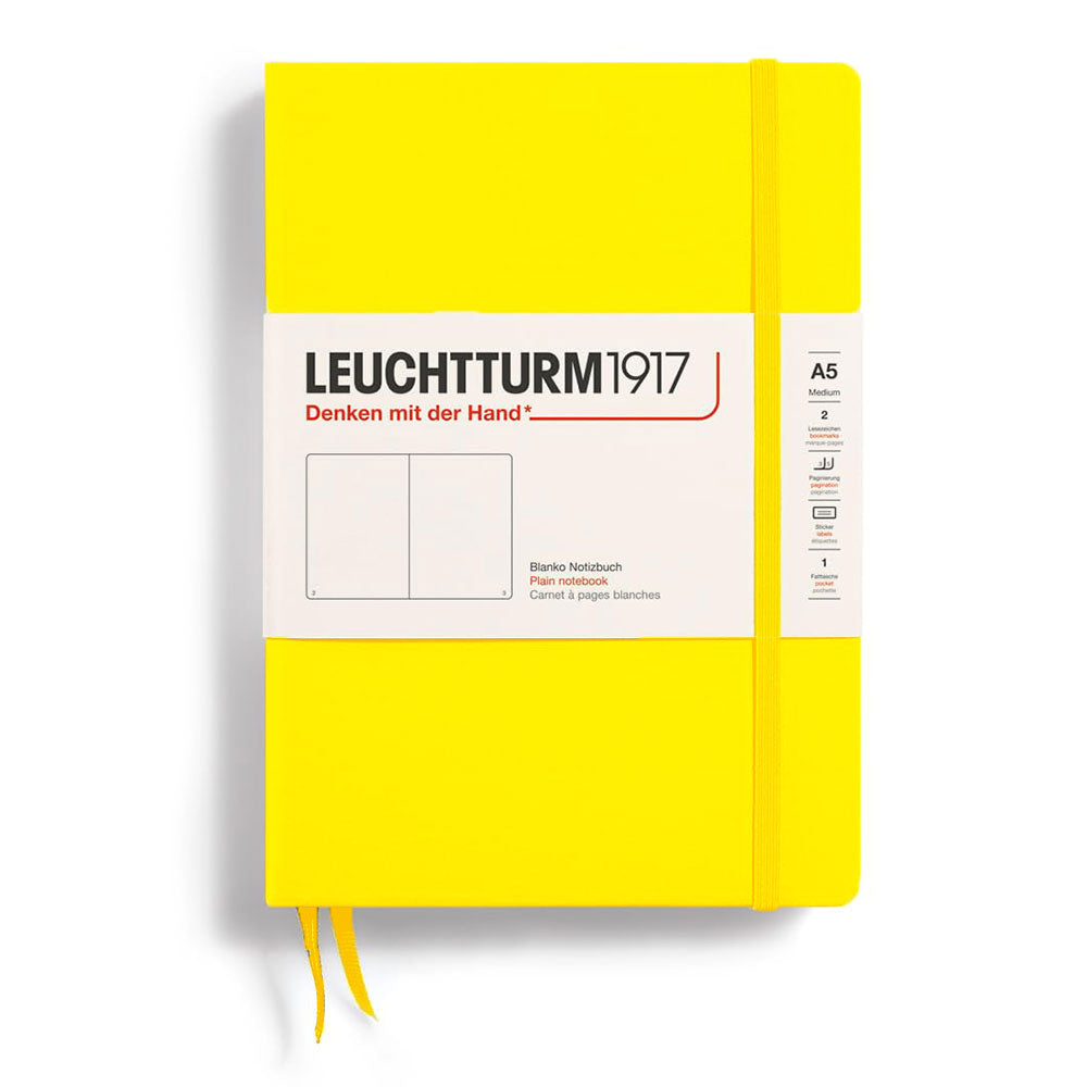 Leuchtturm Hardcover Plain Notebook A5（黄色）