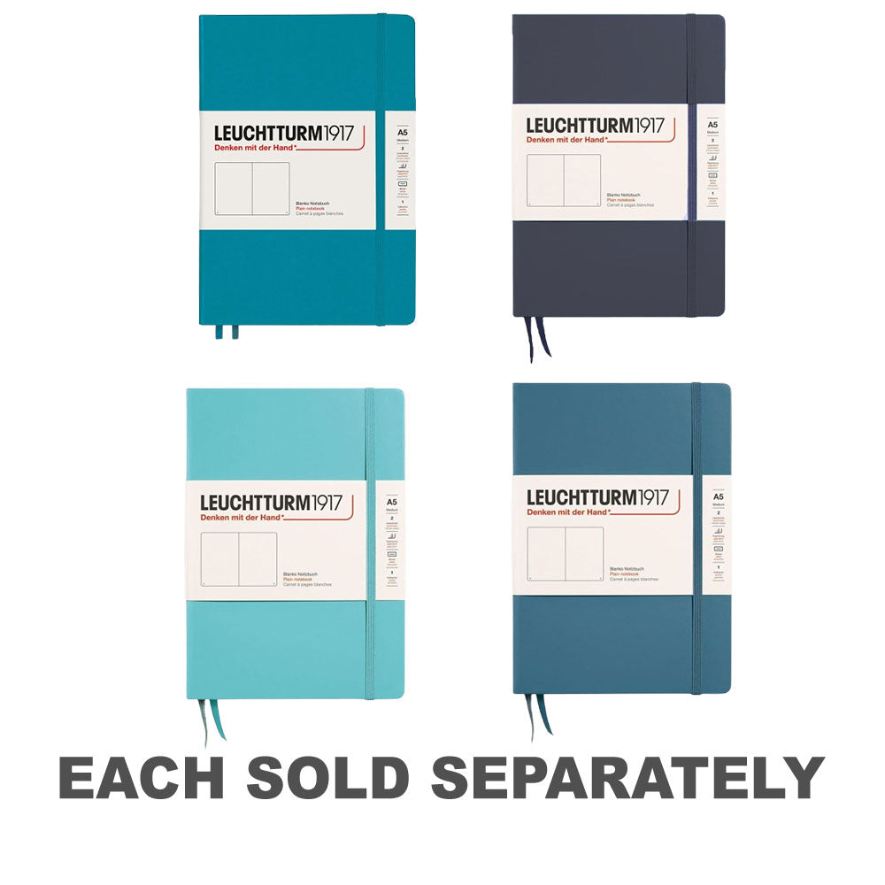 Leuchtturm Hardcover Plain Notebook A5 (Blue)