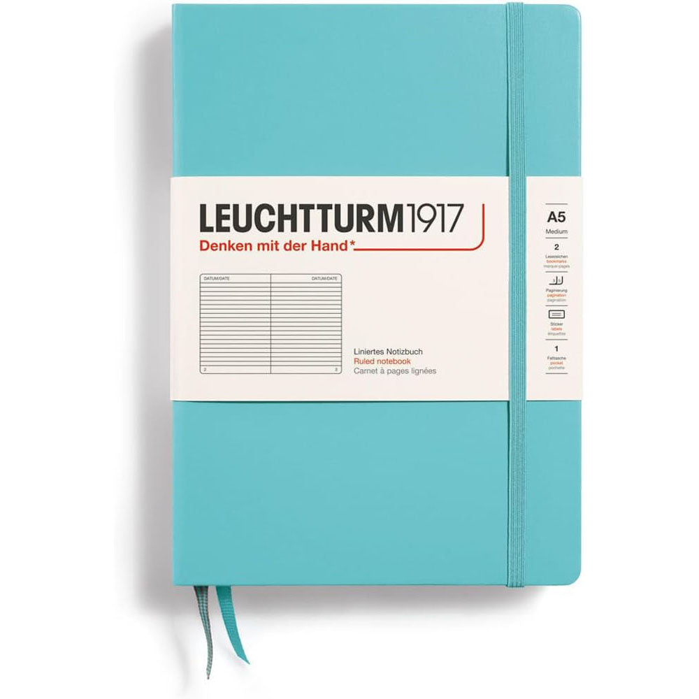 Leuchtturm Hardcover Ruled Notebook A5 (Blue)