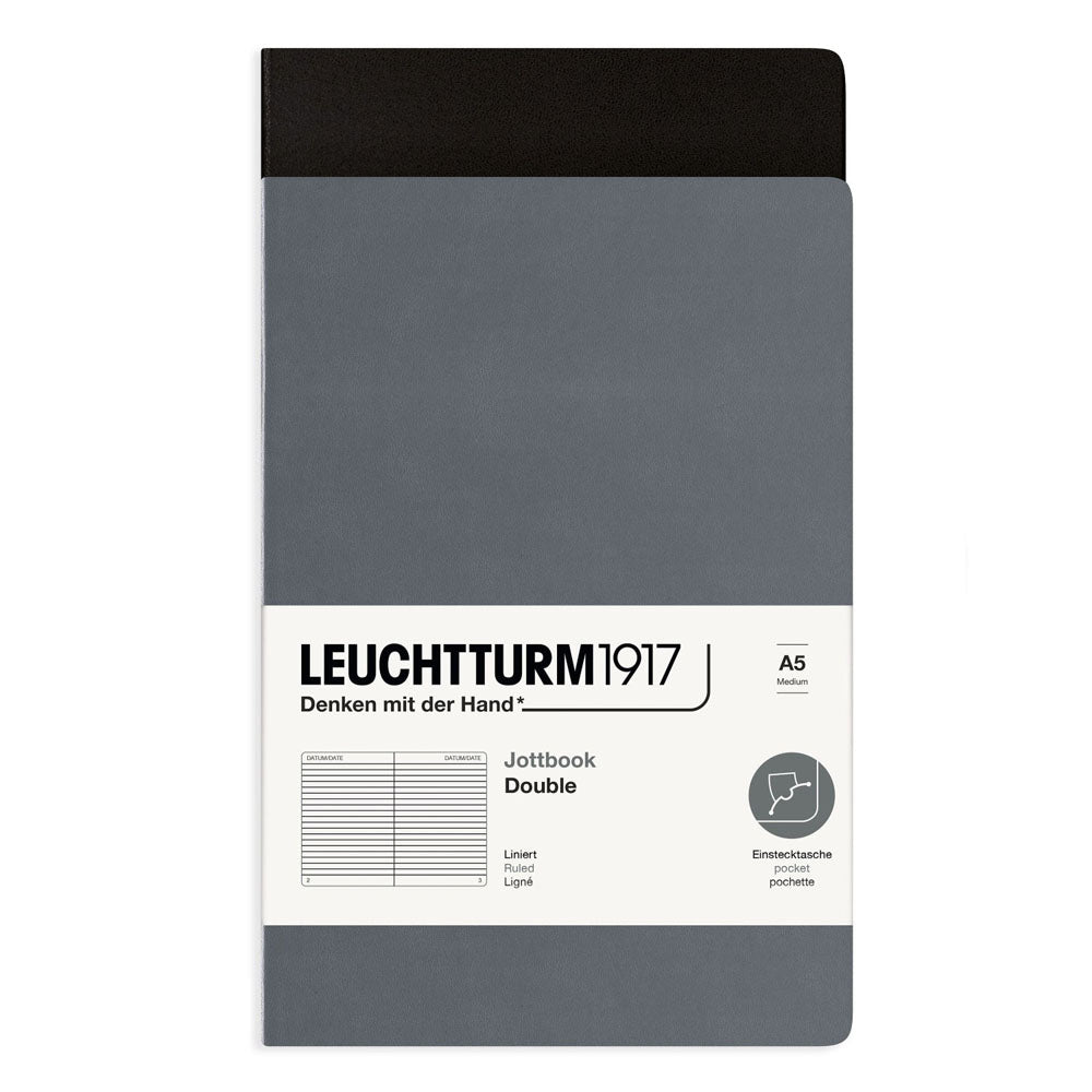 Leuchtturm Twin Pack Jottbook Lined A5