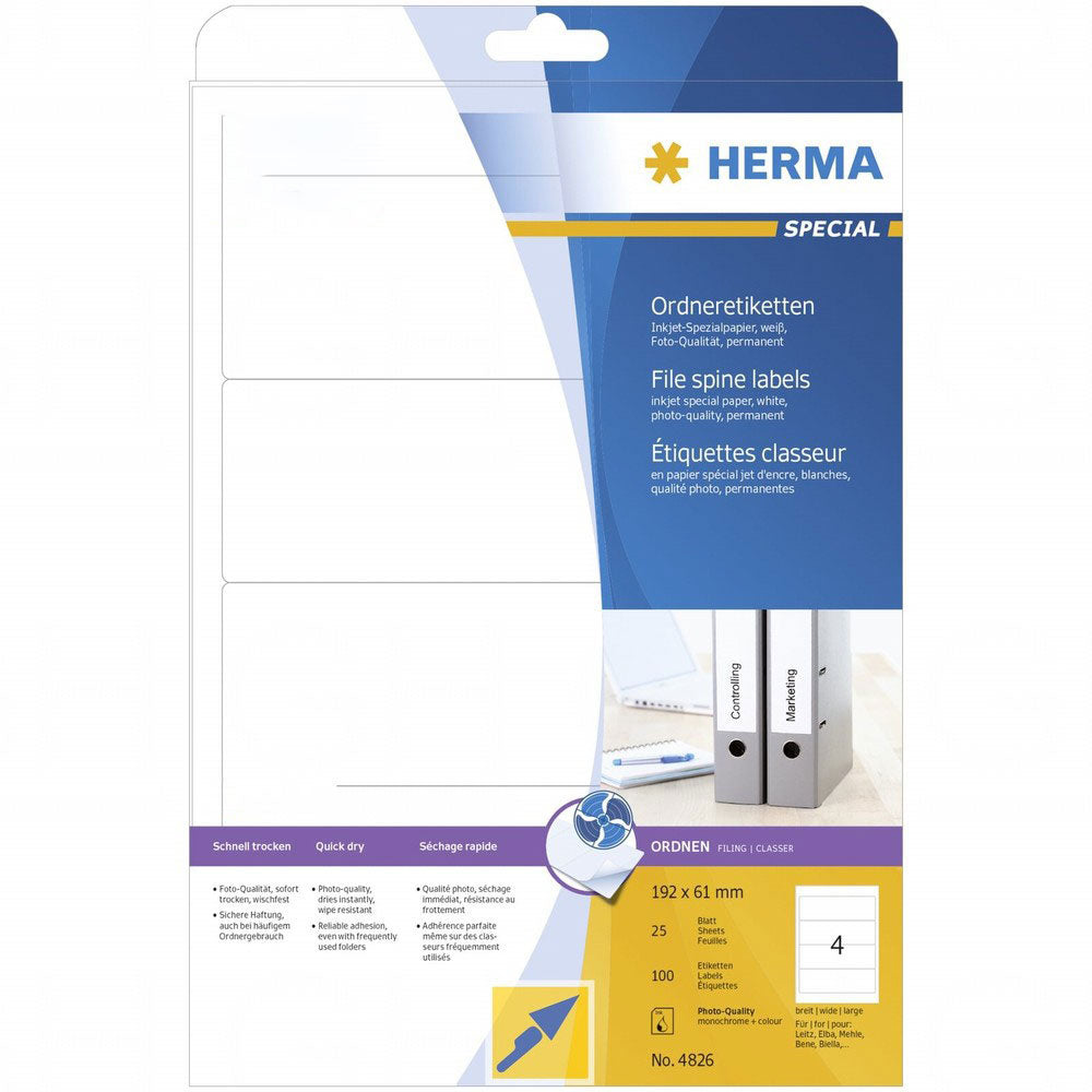 Herma Plik Inkjet Inkjet A4 25pc (biały)