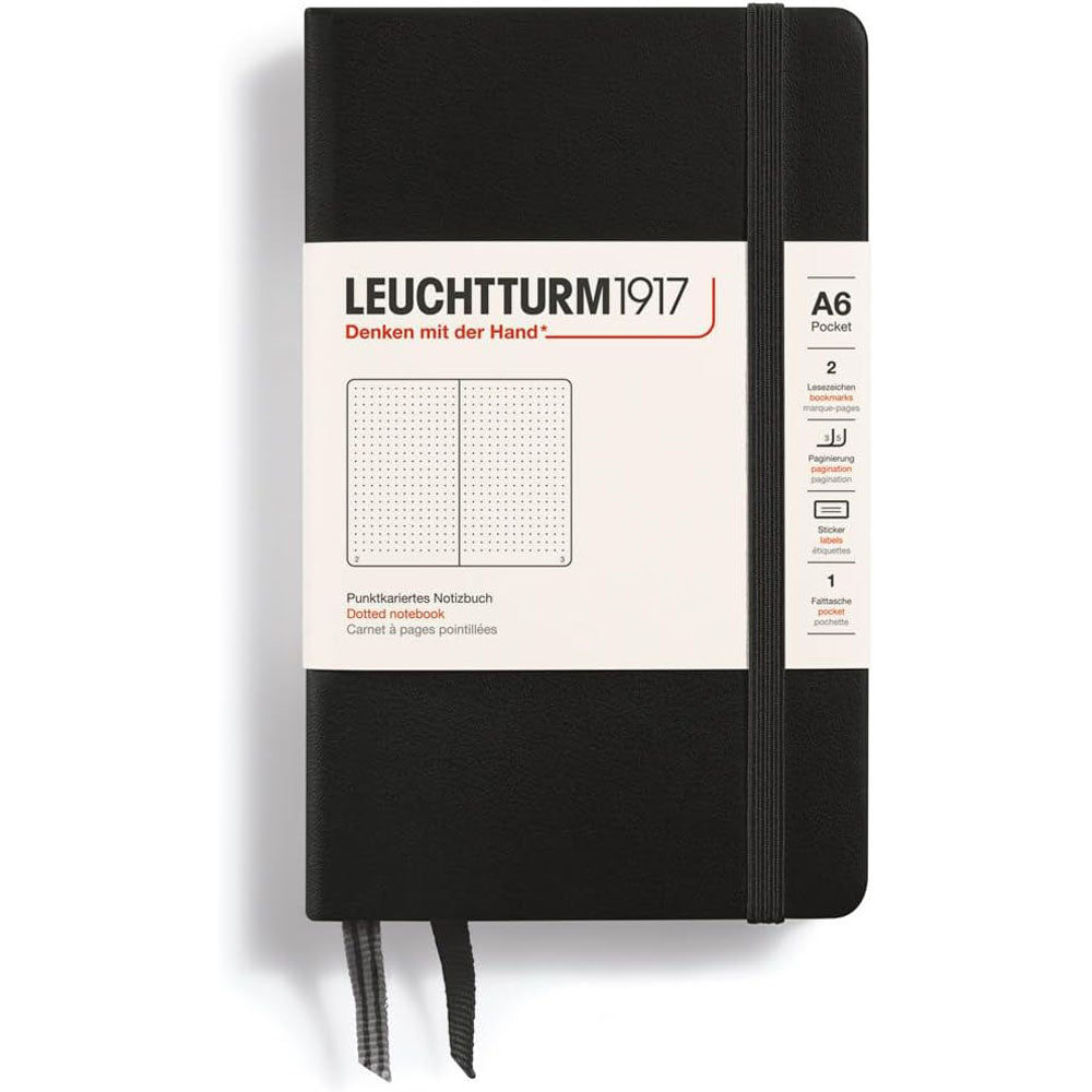 Leuchtturm w twardej okładce kropkowana notatnik A6