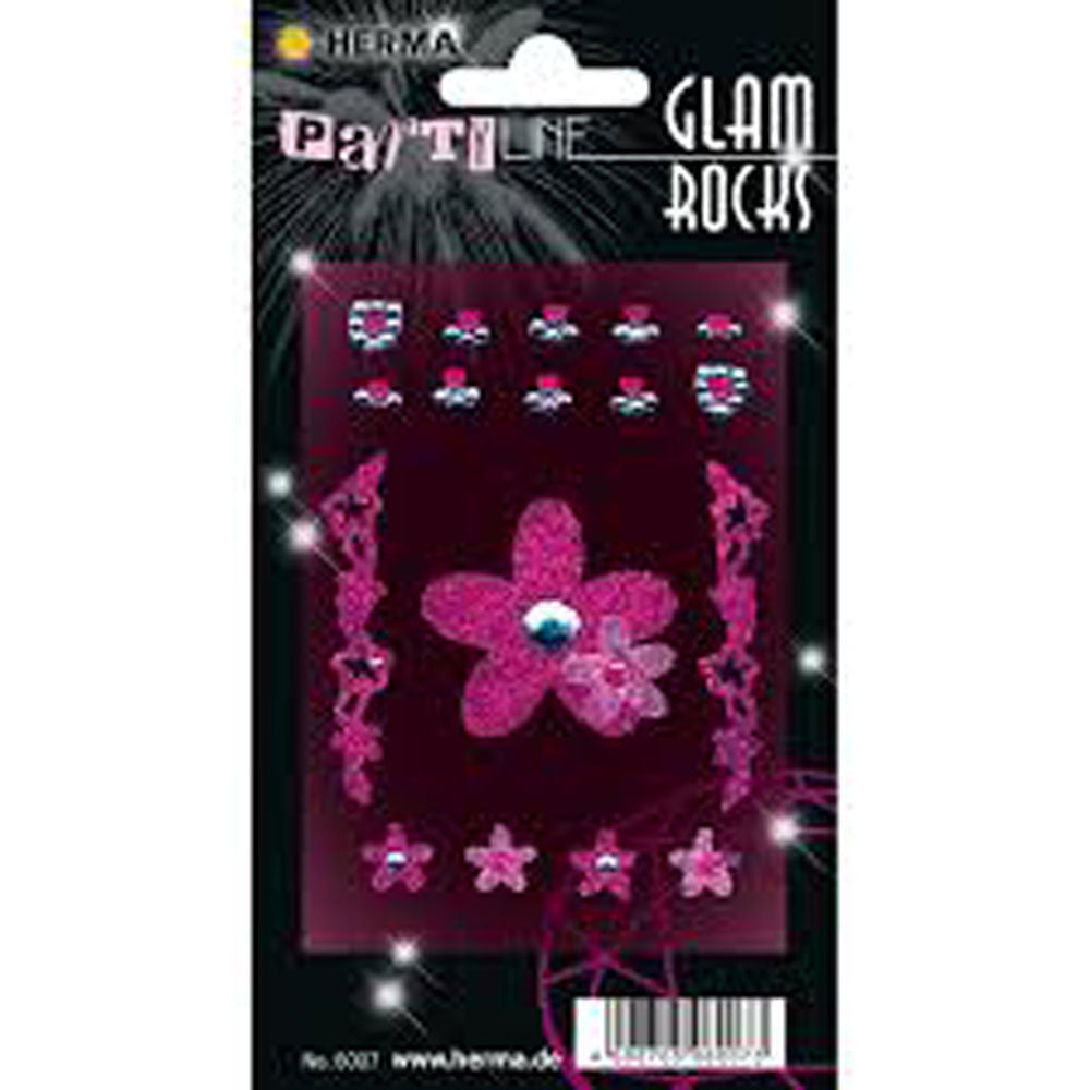 Herma Pink Flowers Glam Rocks Sticker