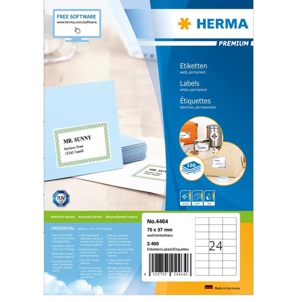 Herma Premium Etyels A4 70 mm 100pc