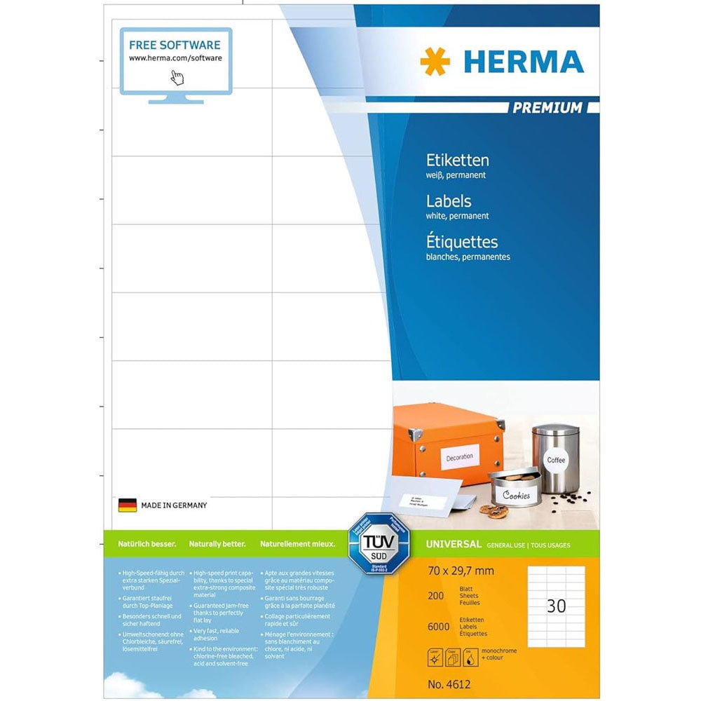 Herma Premium Etyels A4 70 mm 200pc