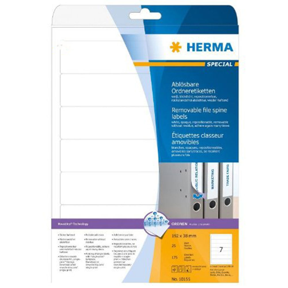 Herma Removable File Spine Labels A4 25pc