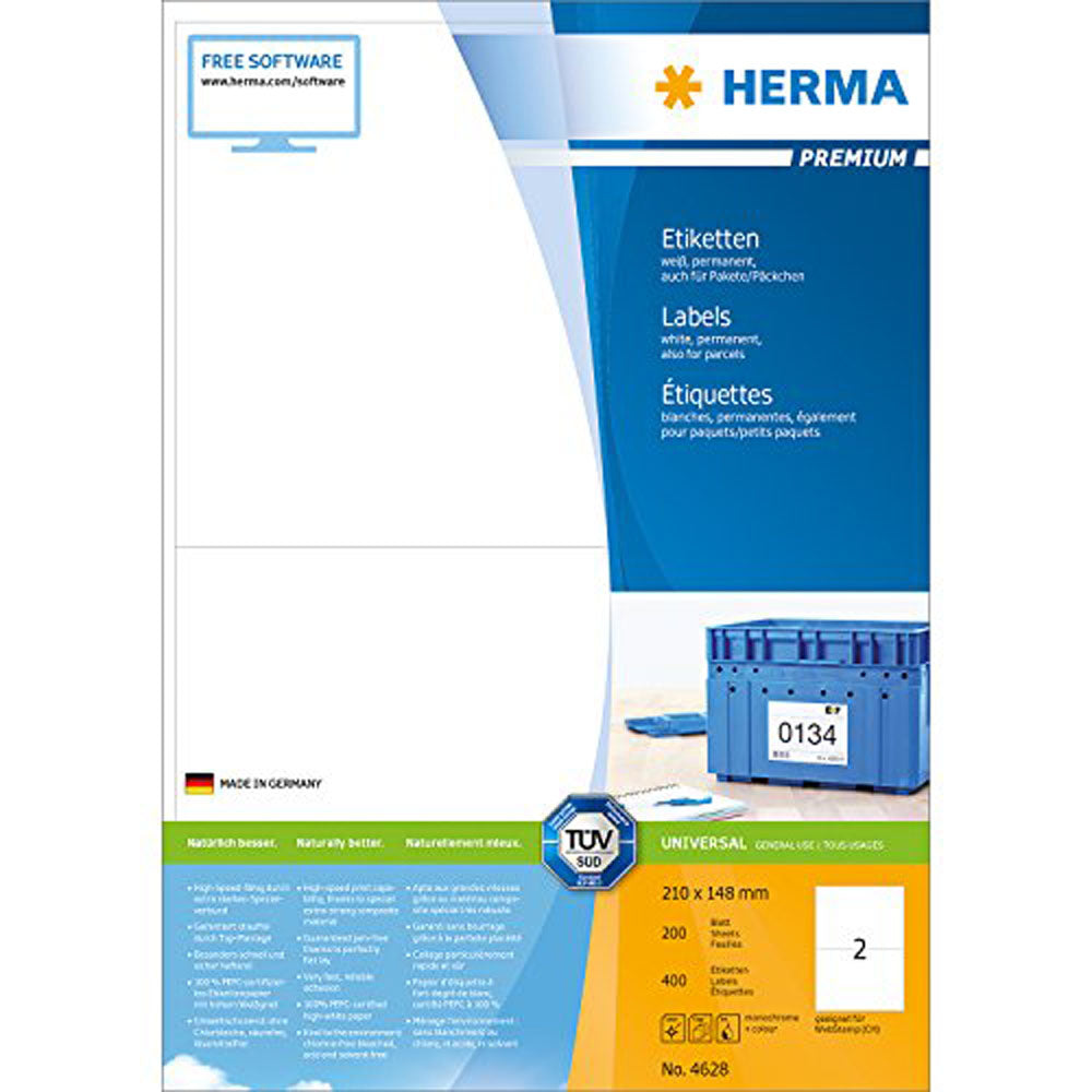 Herma Premium Labels A4 210mm 200pc