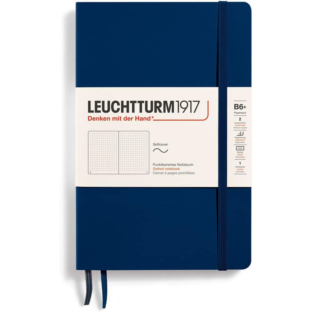 Leuchtturm SC Paperback prikket B6+ notebook123pg