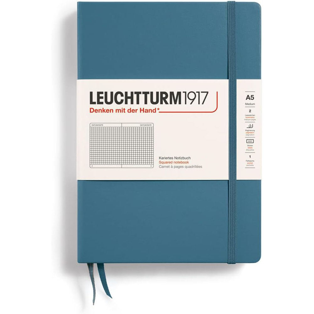 Leuchtturm w twardej oprawie notatnik A5 (niebieski)