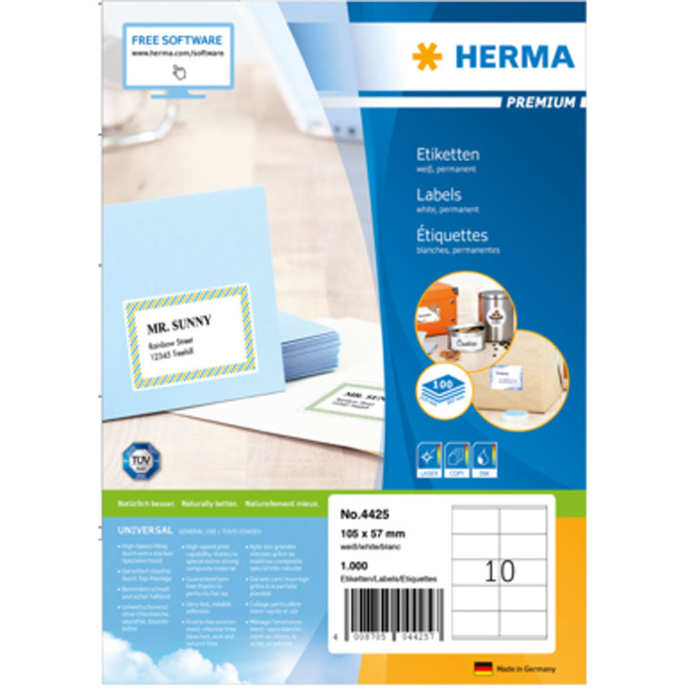 Herma Premium Labels A4 105mm 100 st