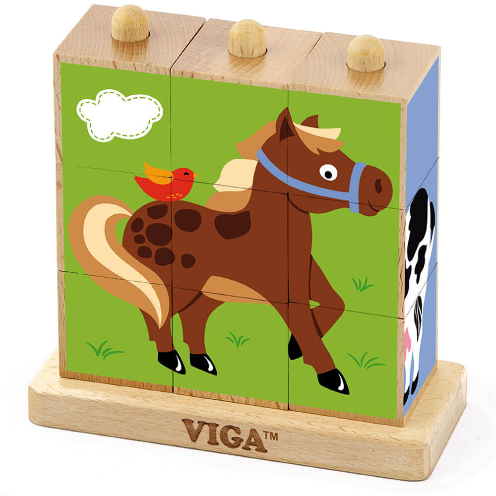 Vg Stacking Cube Puzzle 9pcs