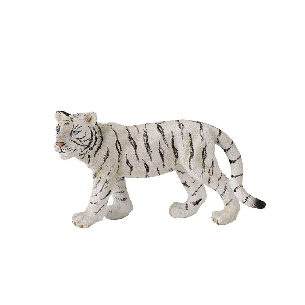 Figura cub di tigre bianco da collezione (media)