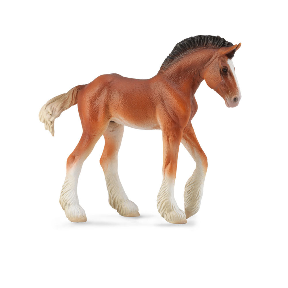 Figura de potro colecionário Clydesdale (Média)