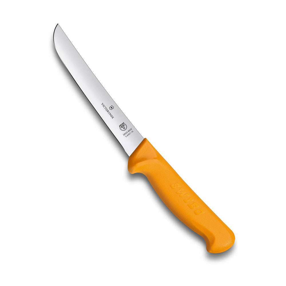 Cuchillo de bonificación de cuchilla curva de swibo 16 cm (amarillo)