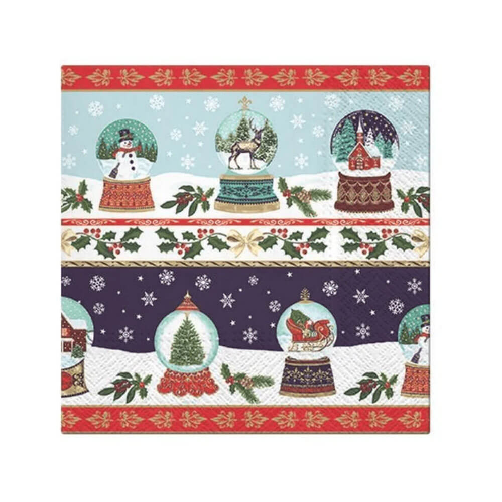 PAW Christmas Lunch Napkin 33cm (20 pk)