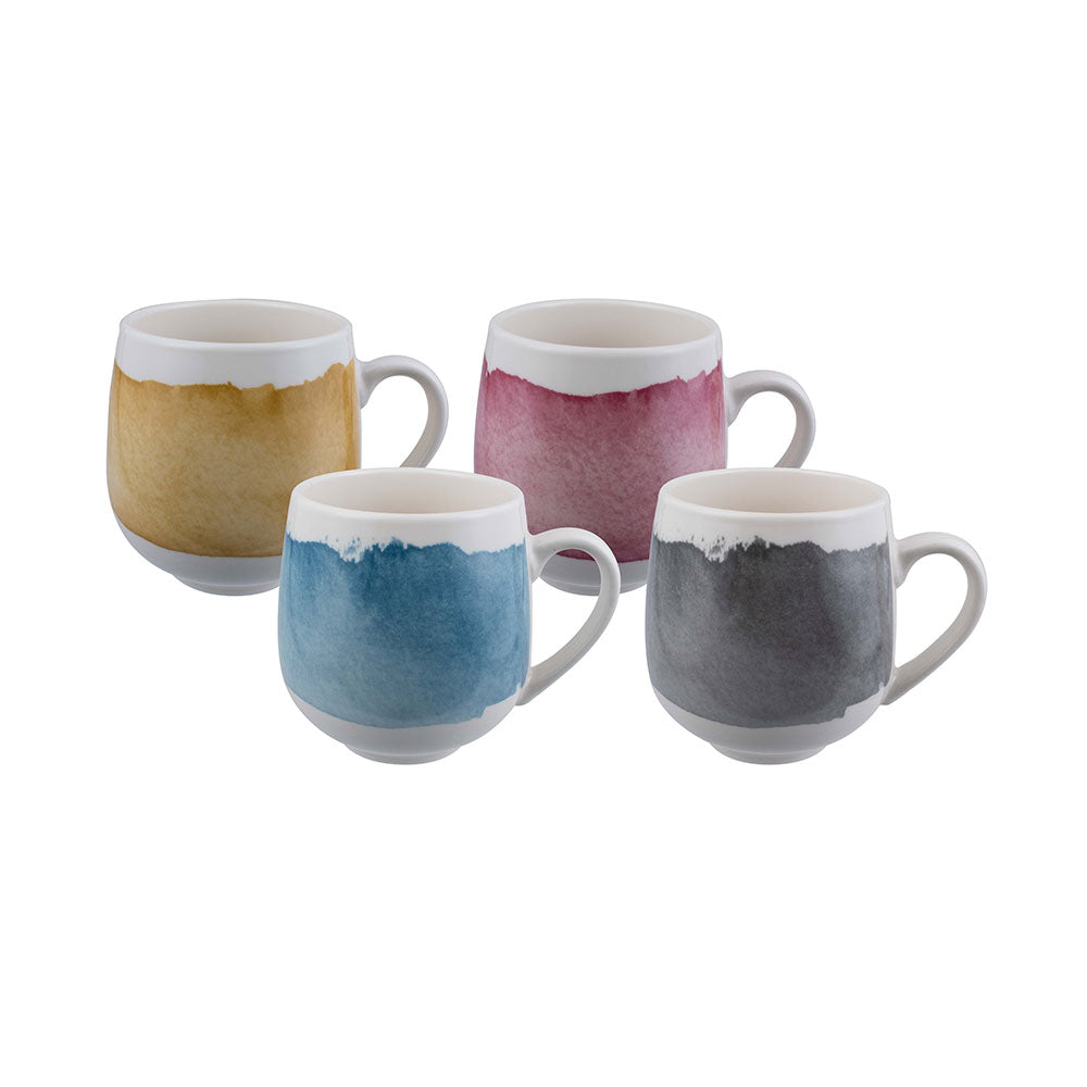 Bundanoon Banded Jewels Huggie Mug (Set of 4)