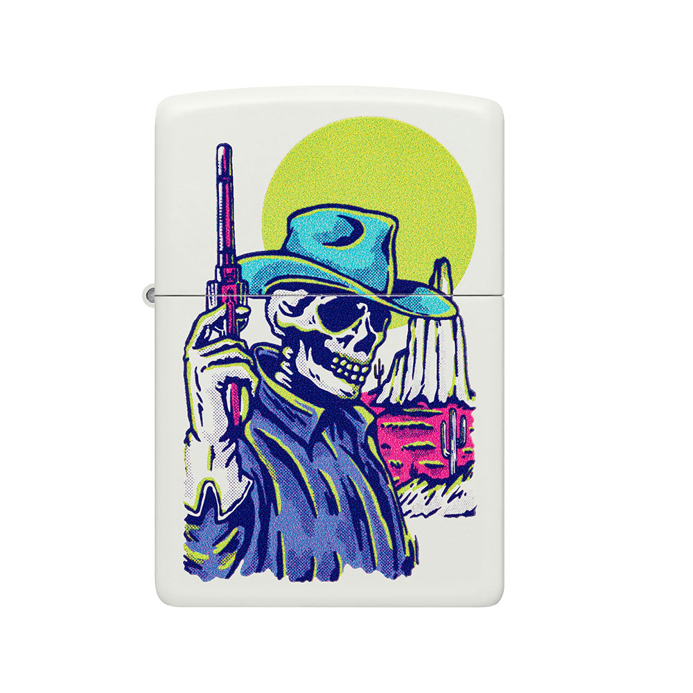 Zippo cowboy skalle design vindtät lättare