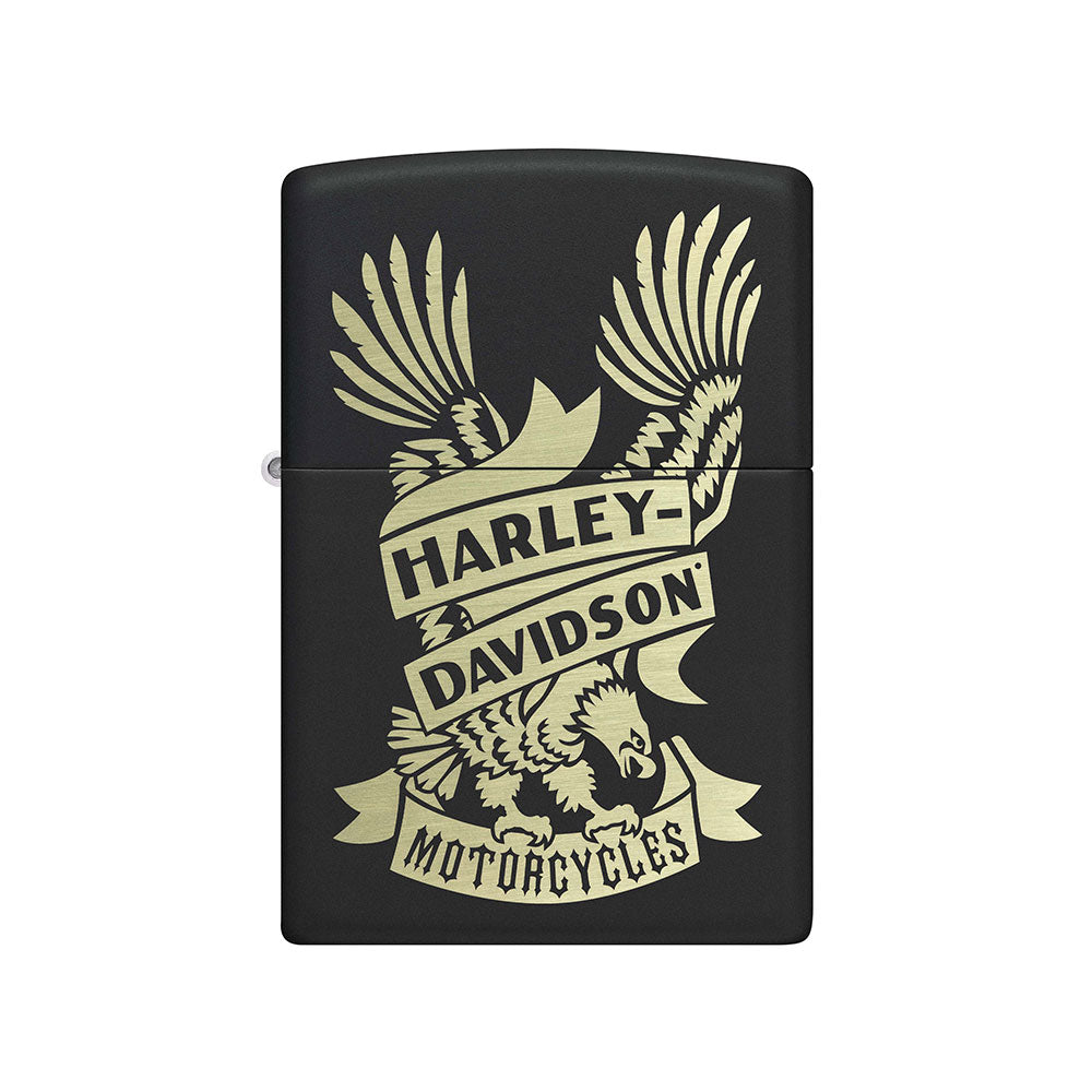 Zippo Harley Davidson Matte Black Accendino