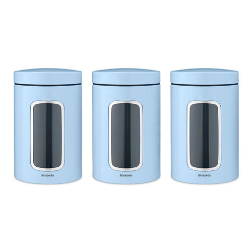 Brabantia Window Canister 1.4L (Dreamy Blue)