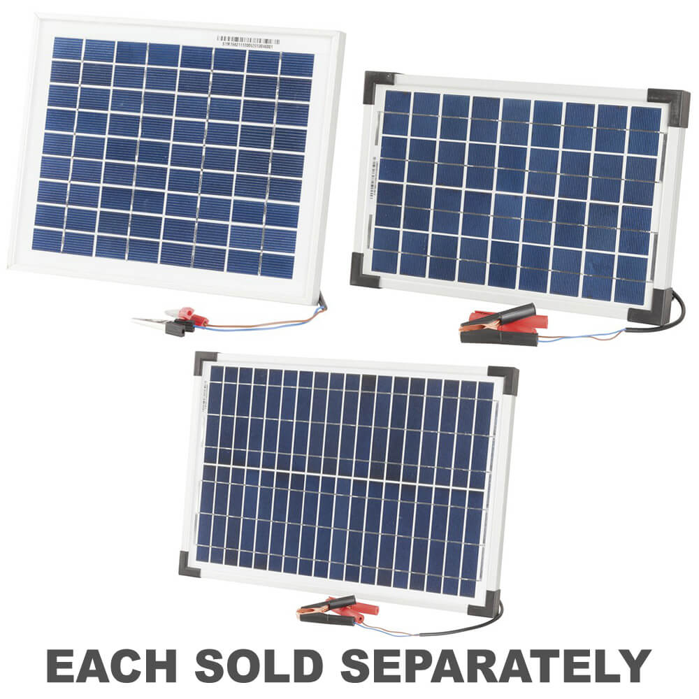 12V Monocrystalline Solar Panel with Clips/Lead