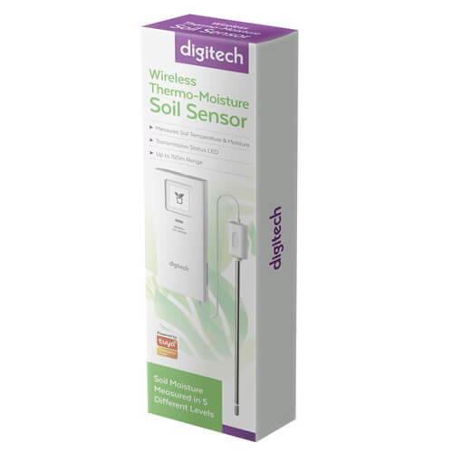 Sensor de suelo de termo de moistura inalámbrica de Digitech