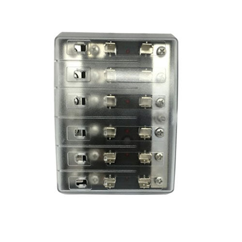 6-Way 3AG Fuse Block with LED Indicators