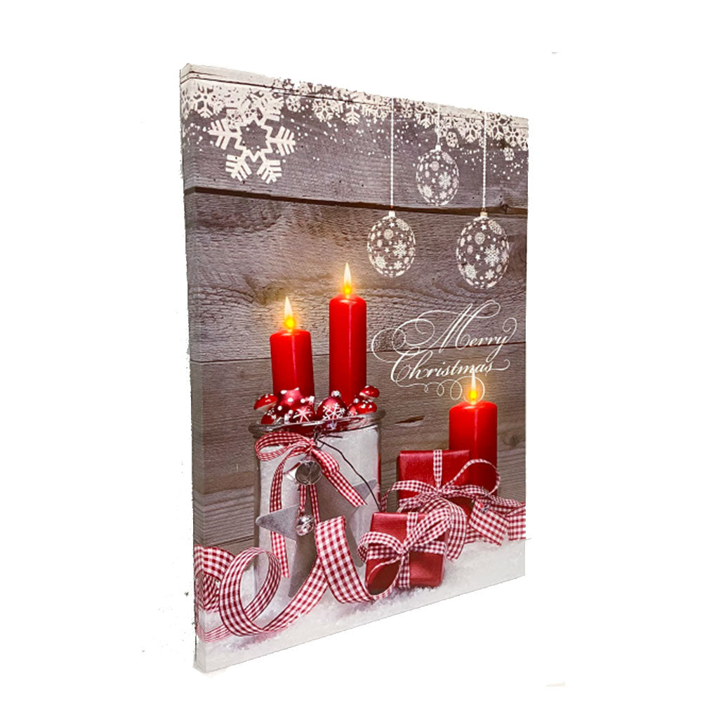 Led Obthat Art Christmas Canvas Maleri