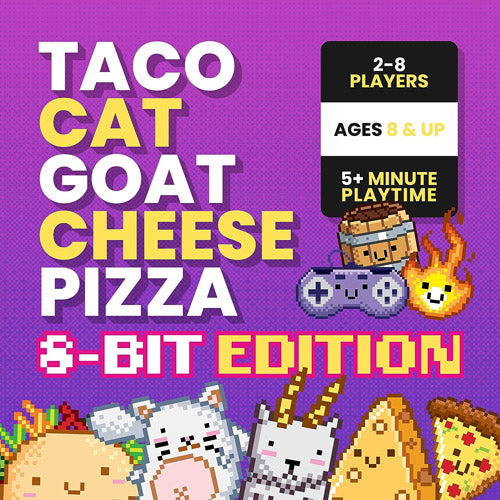 Taco Cat Goat Cheese Pizza 8-Bit Edition Party Game