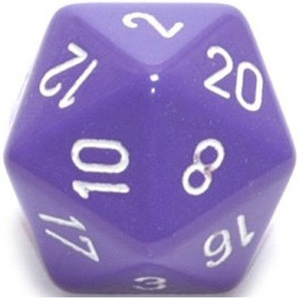 D20 dadi opachi (34 mm)