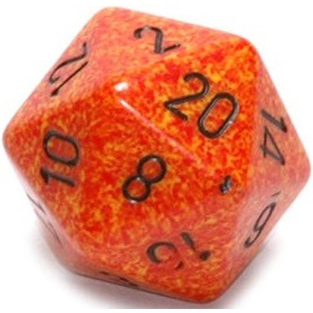  D20 Würfel gesprenkelt (34mm)