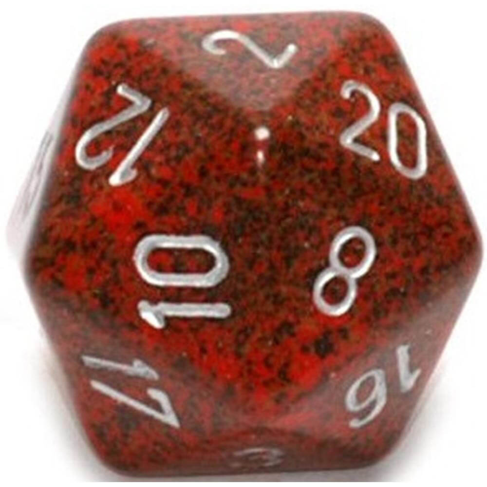  D20 Würfel gesprenkelt (34mm)