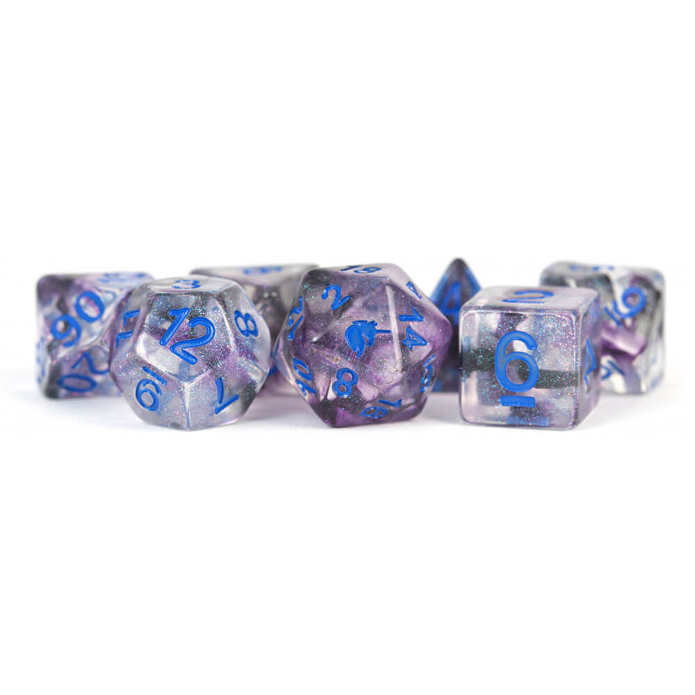 MDG Unicorn Resin Polyedral Dice Set