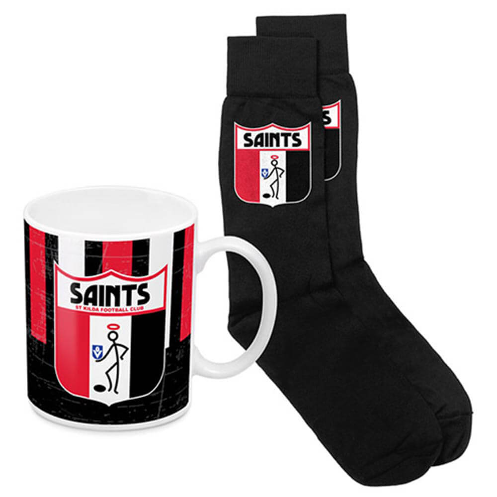 Taza de café AFL y patrimonio de calcetines