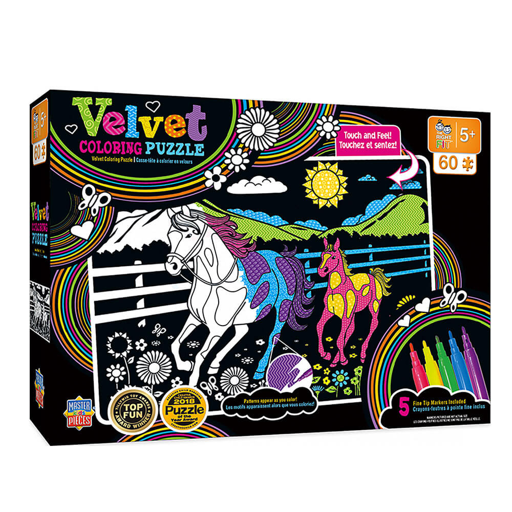 MP Kids Velvet Coloring Puzzle (60 PCs)