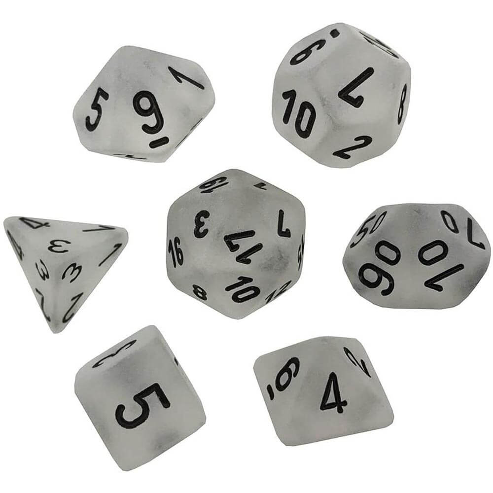 D7 DE SET Dice Glassato Poly (7 dadi)