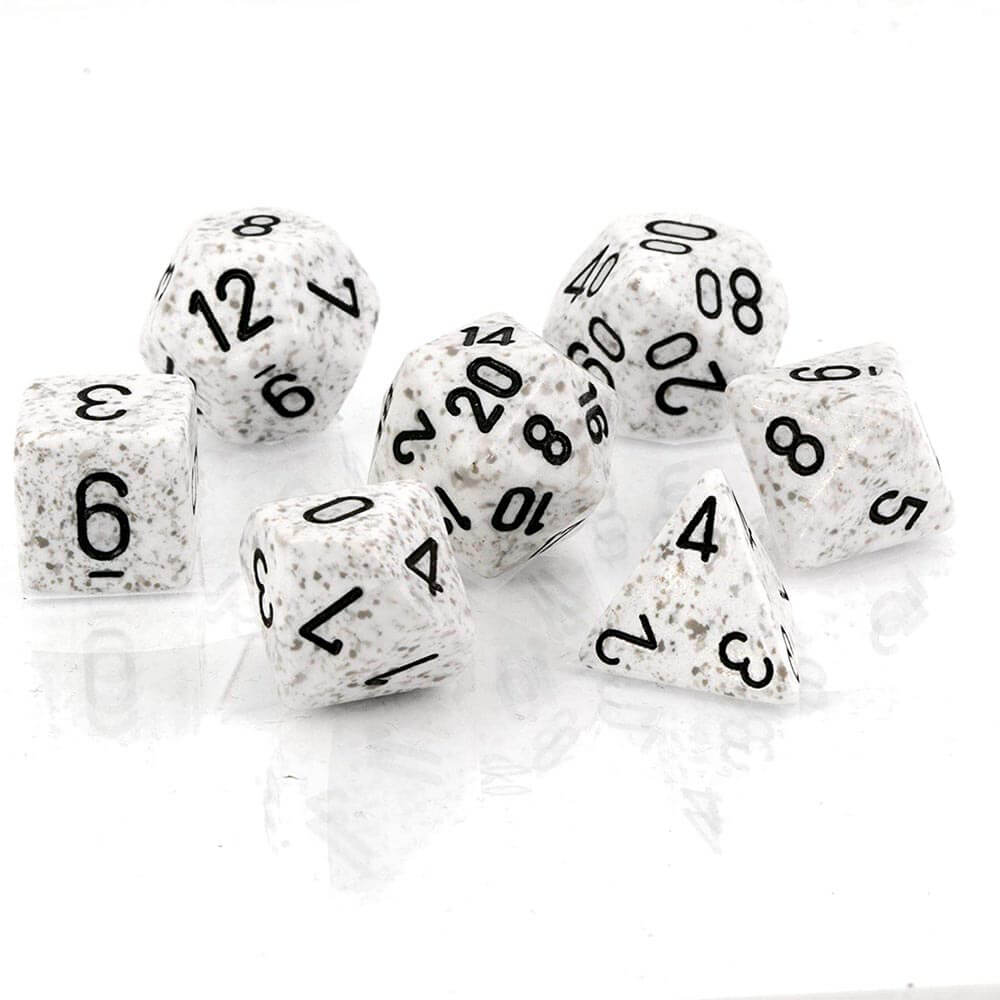 D7 Die Set Dice Speckled Poly (7 Dice)