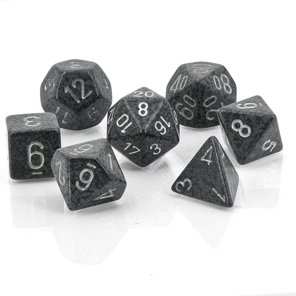 D7 Die Set Dice Speckled Poly (7 Dice)