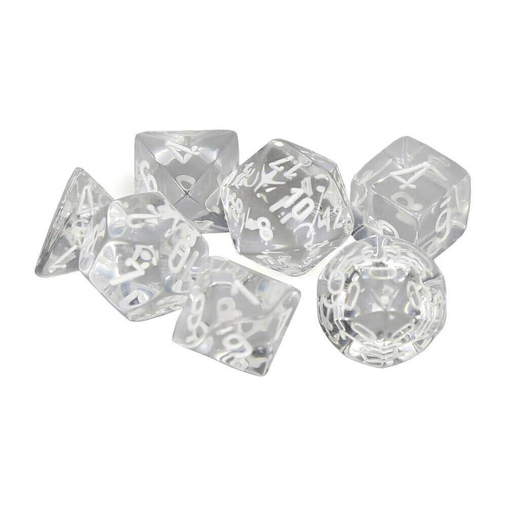 D7 Die Dice Dice Translucent Poly (7 dados)