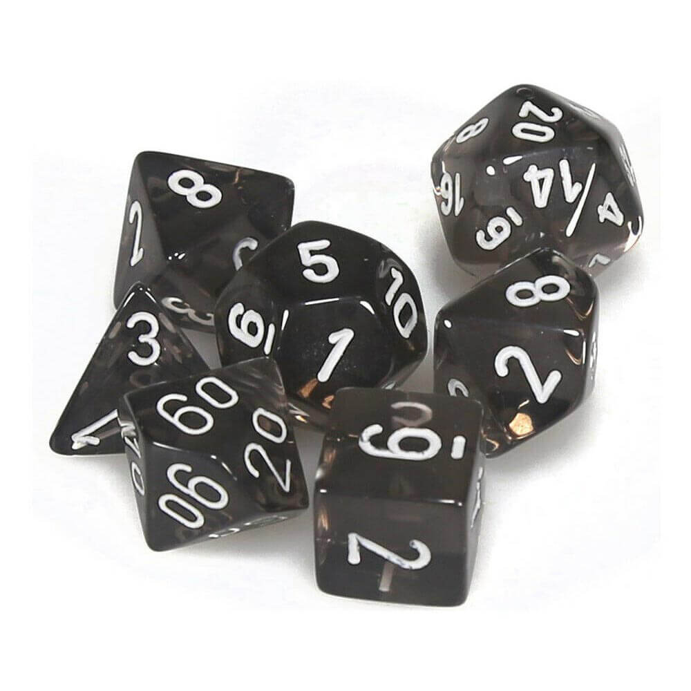 D7 Die Set Dice Translucent Poly (7 Dice)