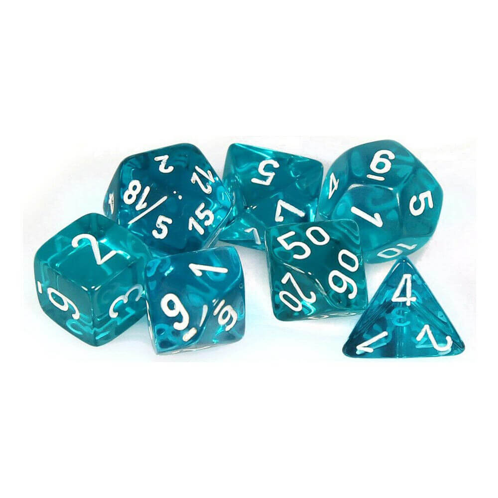 D7 Die Set Dice Translucent Poly (7 Dice)