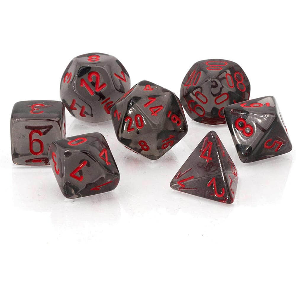 D7 Die Set Dice Translucent Poly (7 Dice)