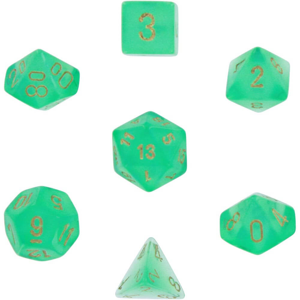 D7 die set terning borealis poly (7 terninger)