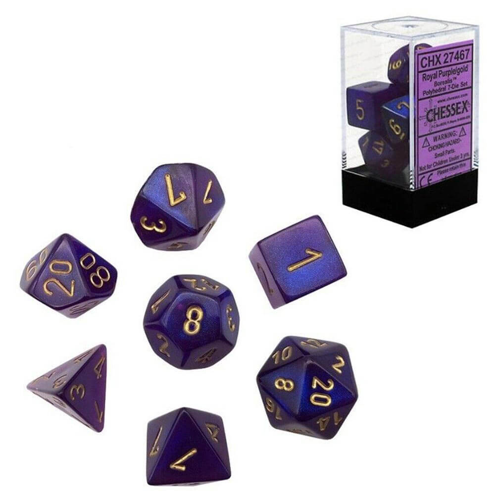 D7 Die Set Dice Borealis Poly (7 dobbelstenen)