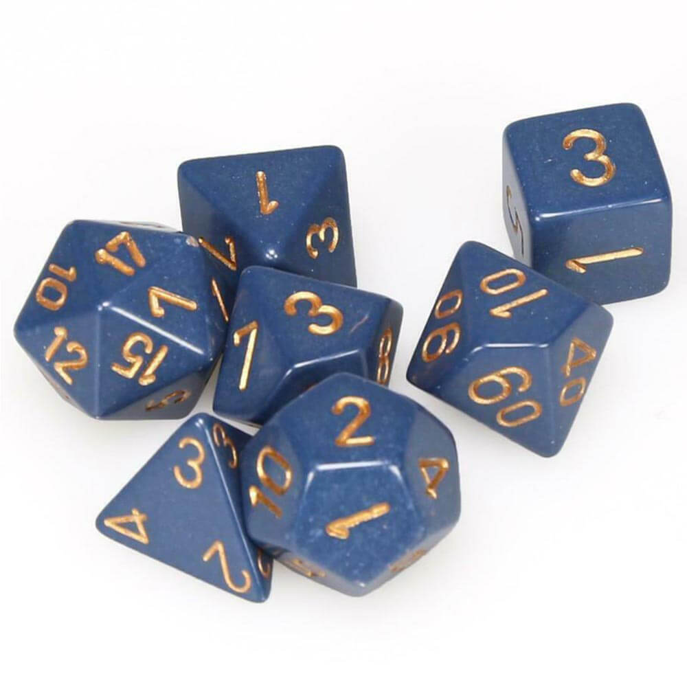 D7 DI SET DICE OPAQUE POLYH (7 dés)