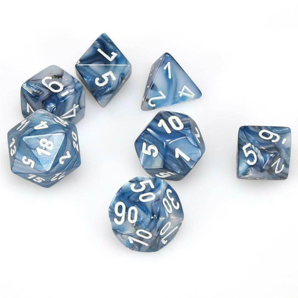 D7 DI Set Dice Lustrous Poly (7 dés)