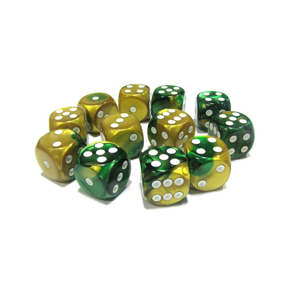 D6 dados géminis 16 mm (12 dados)