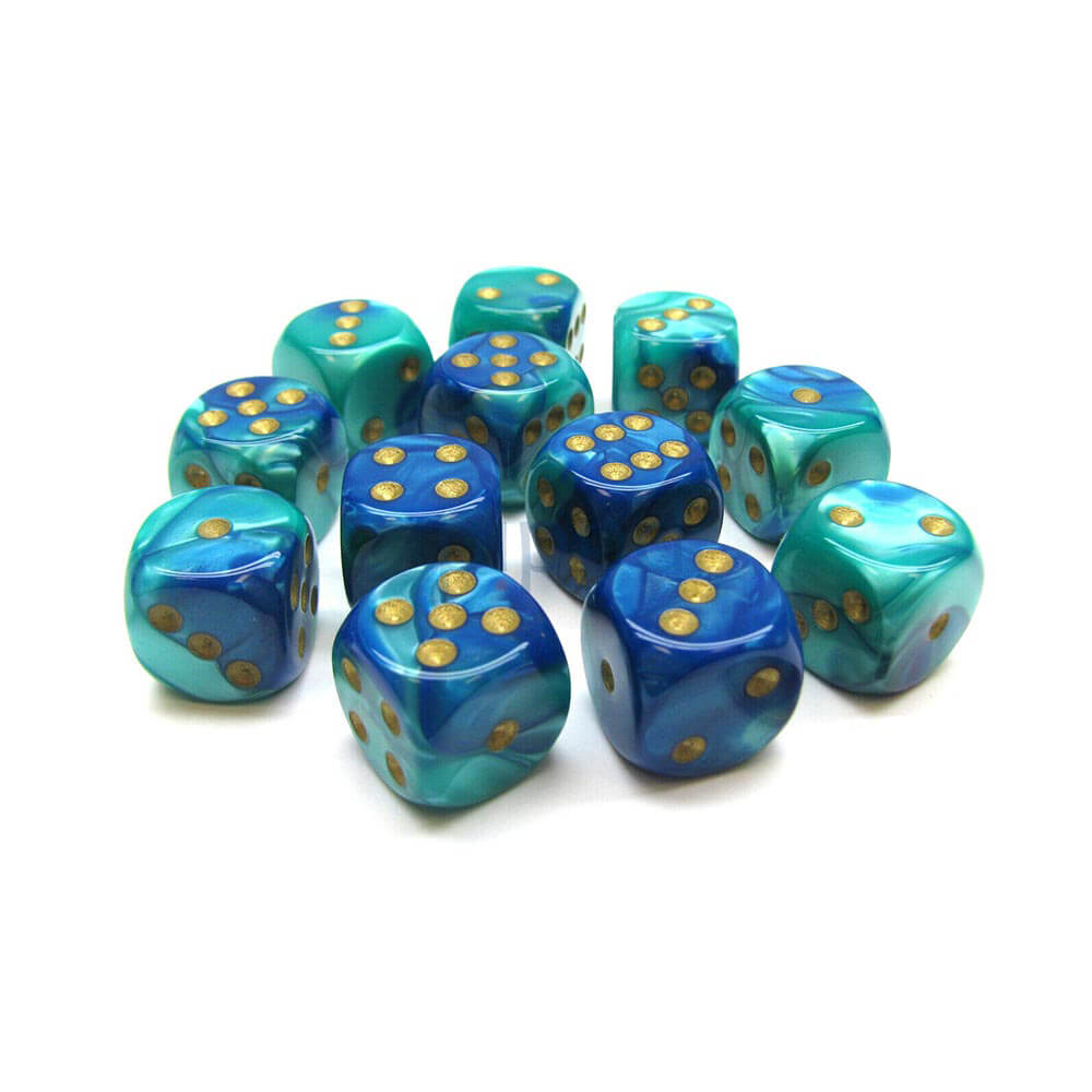 D6 dados géminis 16 mm (12 dados)