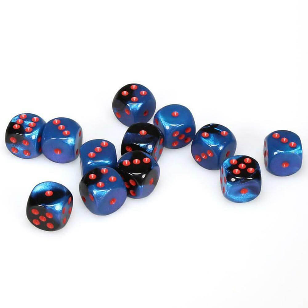 D6 dados géminis 16 mm (12 dados)