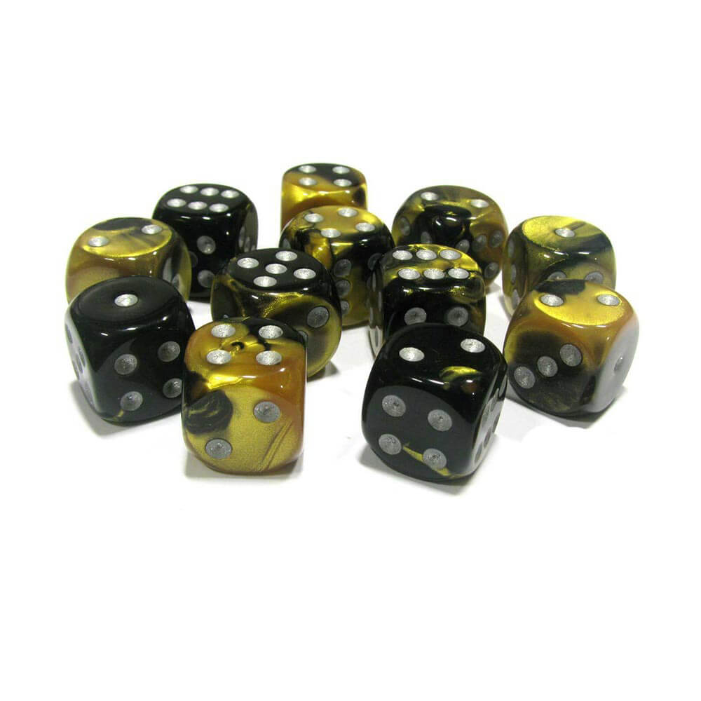 D6 dados géminis 16 mm (12 dados)